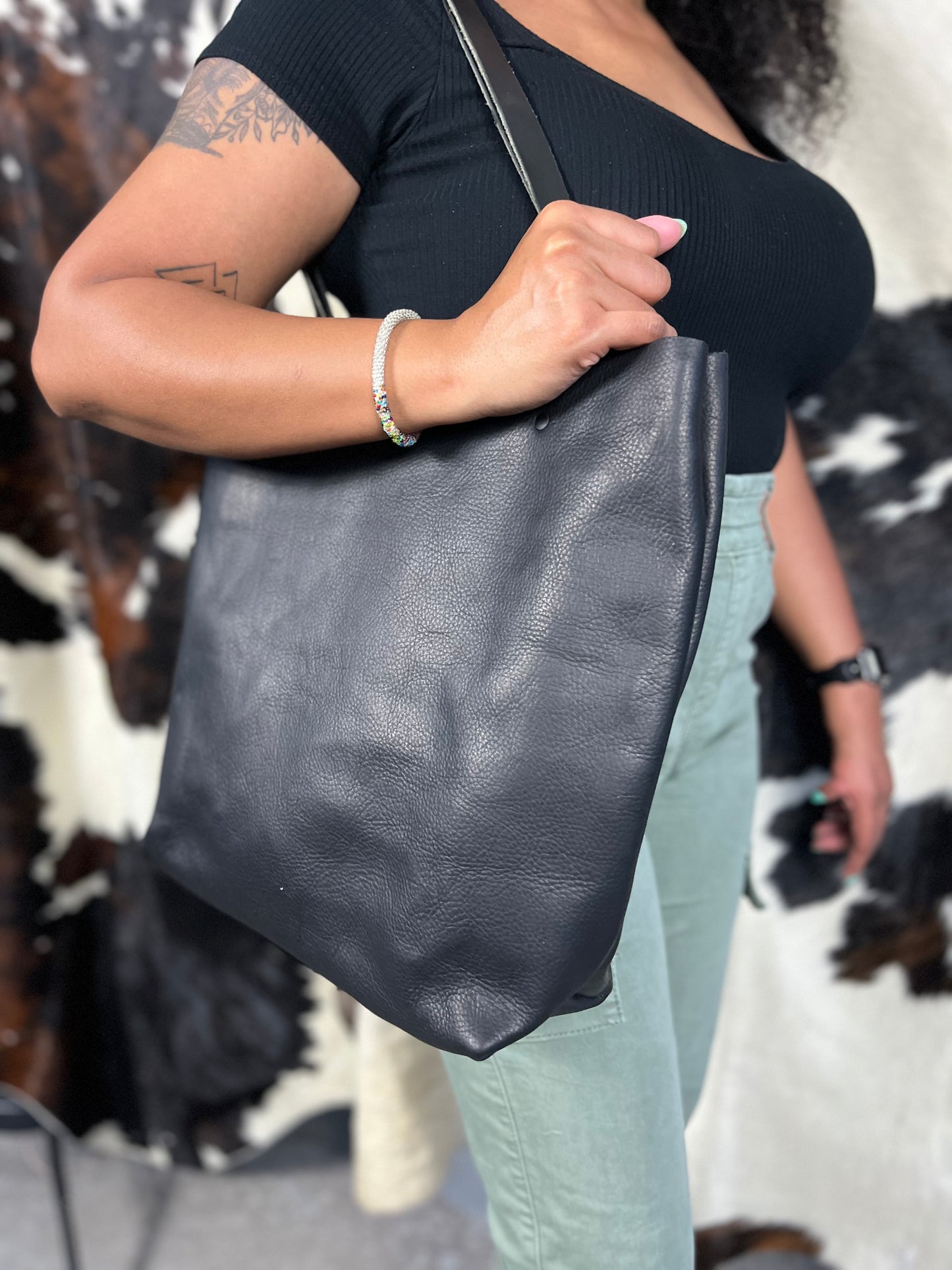 Large Tote Bag - Black