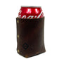 Leather Can Koozie - Brown