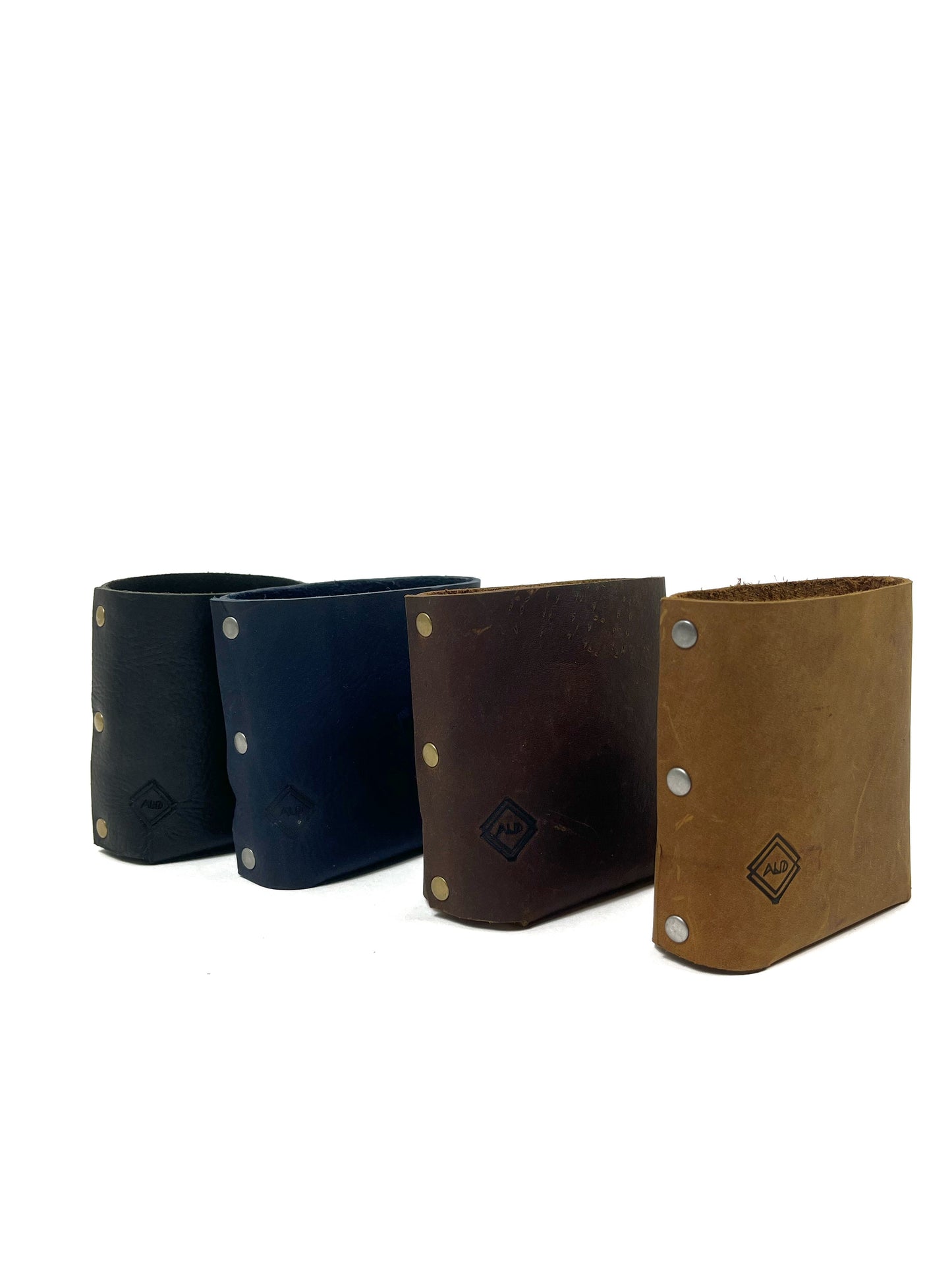 Leather Can Koozie - Brown